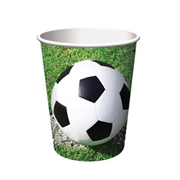 תמונה של כוסות נייר חם/קר כדורגל