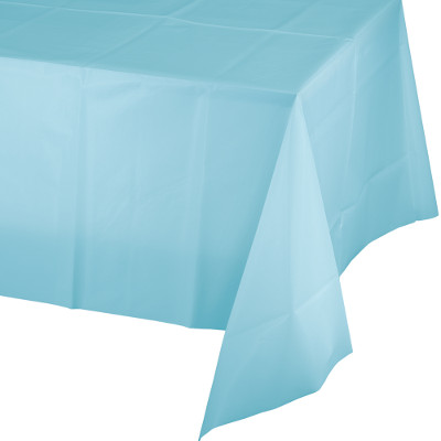 תמונה של מפת שולחן פלסטיק - כחול פסטל