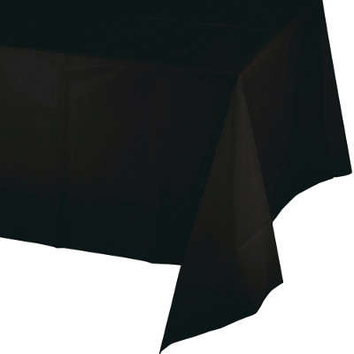 תמונה של מפת שולחן פלסטיק - שחור
