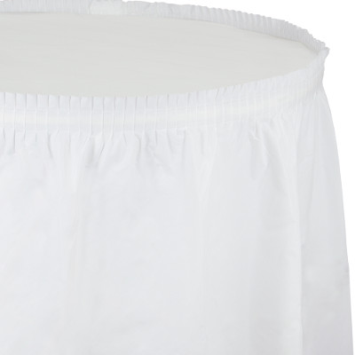 תמונה של חצאית שולחן - לבן