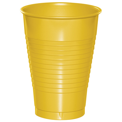 תמונה של כוסות פלסטיק - צהוב
