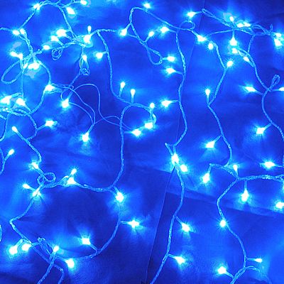 תמונה של שרשרת LED כחול