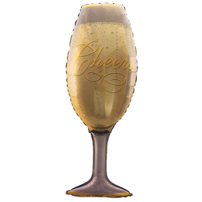 תמונה של בלון הליום ענק כוס שמפניה 106 ס"מ