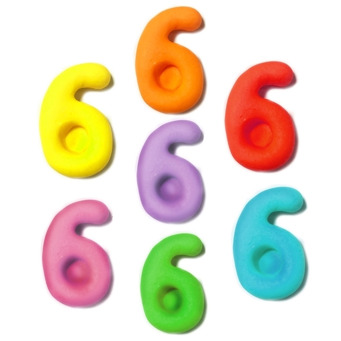 תמונה של מספרים מבצק סוכר בצבעים- 6