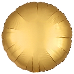 תמונה של בלון הליום עגול זהב - כרום