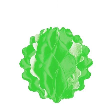 תמונה של כדור קישוט נייר ססגוני ירוק