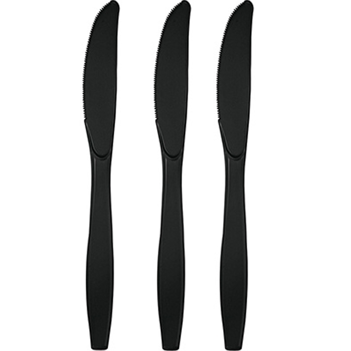 תמונה של סכינים חד פעמיים - שחור 24 יח