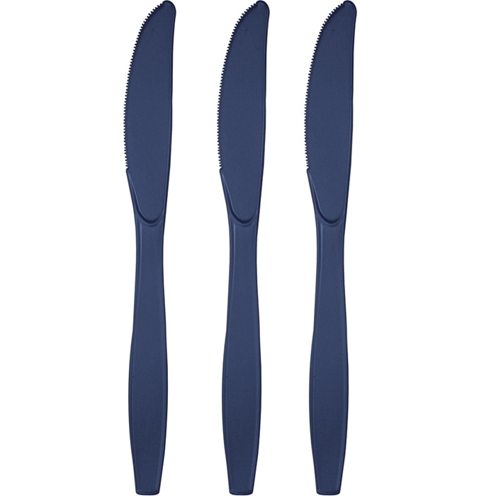 תמונה של סכינים חד פעמיים - כחול אמיתי 24 יח