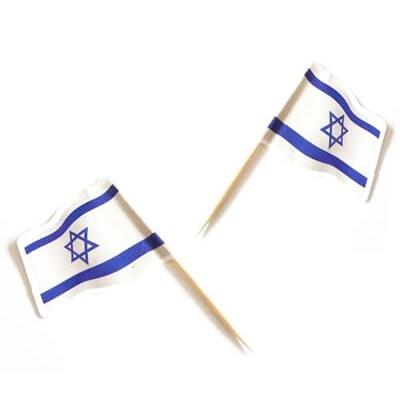 תמונה של קיסם דגל ישראל 24 יחידות
