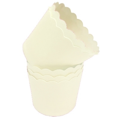 תמונה של גביעי קאפקייקס - לבן 40 יח