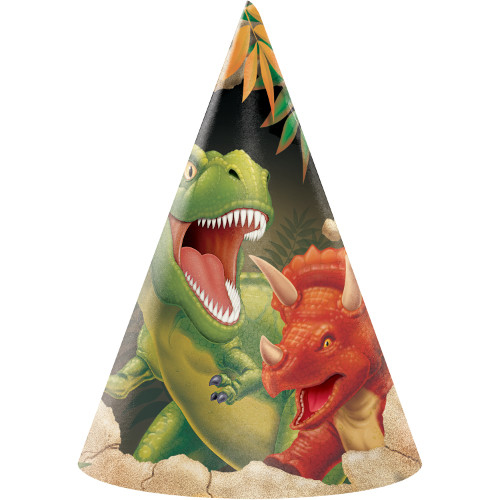 תמונה של כובעי מסיבה דינוזאורים