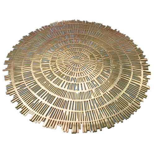 תמונה של פלייסמנט לעיצוב שולחן פסים - זהב