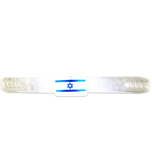 תמונה של צמיד שקוף אורות דגל ישראל