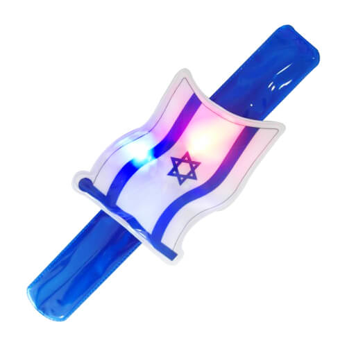 תמונה של צמיד סרגל אורות דגל ישראל 1 יח'