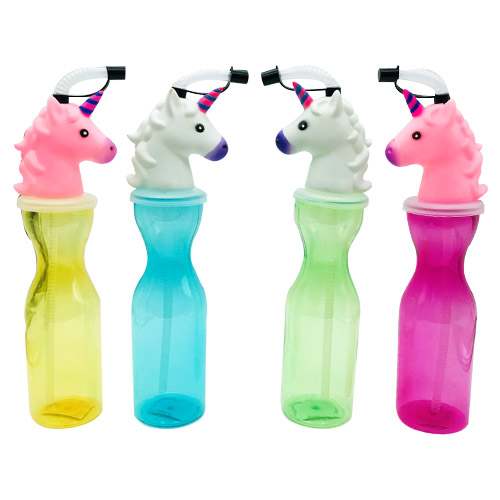 תמונה של בקבוק חד קרן עם קשית - מגוון