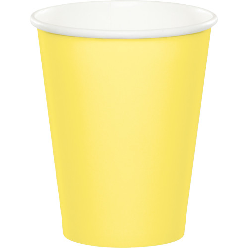 תמונה של כוסות נייר חם/קר צהוב מימוסה