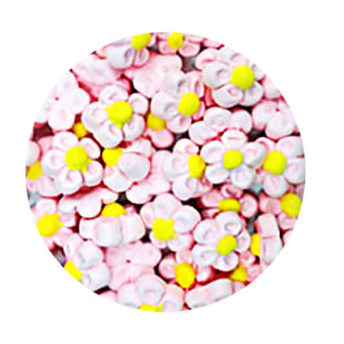תמונה של מרשמלו פרחים עלים ורודים