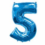 בלון הליום ענק כחול ספרה 5