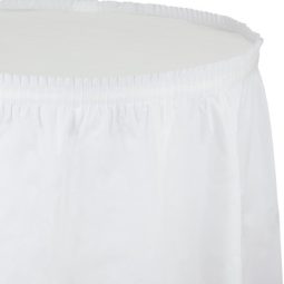 חצאית שולחן - לבן