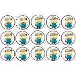 דף לקאפקייקס מיניונים 1