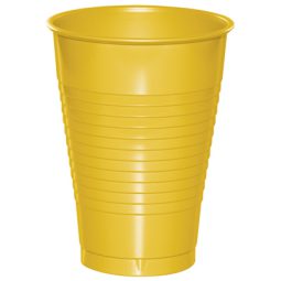 כוסות פלסטיק - צהוב