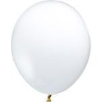 בלוני לטקס מטאלי לבן