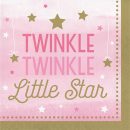 מפיות גדולות כוכב קטן ורוד - Twinkle