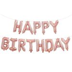 בלוני מיילר רוז גולד Happy Birthday