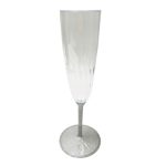 כוסות שמפניה רגל כסף מנצנץ