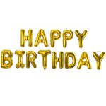 בלוני מיילר זהב Happy Birthday