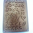 תבנית סיליקון אותיות ומספרים