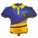 בלון הליום ענק כדורגל צהוב כחול