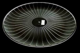 מגש פסים עגול שקוף 34 ס