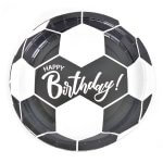 צלחות נייר קטנות כדורגל