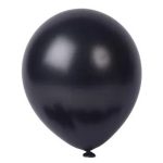 בלוני לטקס מטאלי שחור 100 יח'