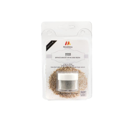 נצנץ - אבקת נצנוץ אכילה לקישוט וקינוחים צבע כסף