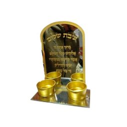 פמוטים מעוצבים לשבת זהב שחור