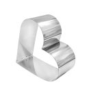 רינג בצורת לב לעוגה גובה 20/10 ס