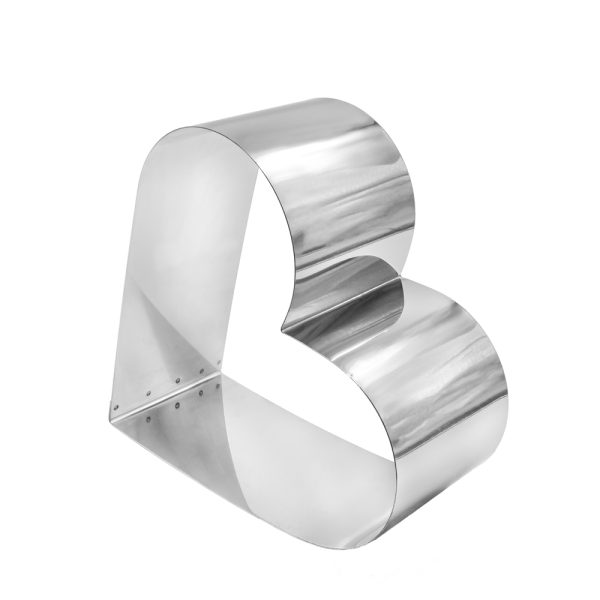 רינג בצורת לב לעוגה גובה 20/10 ס