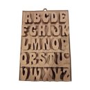 תבניות סיליקון אותיות עומדות פונט אדל