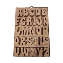 תבניות סיליקון אותיות עומדות פונט אדל