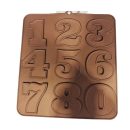 תבנית סיליקון לשוקולד בצק סוכר ועוד עם מסגרת מספרים