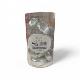 נרות צפים בצבע כסף 10 יח