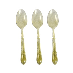 כפיות וינטג' 10 יח זהב מנצנצ