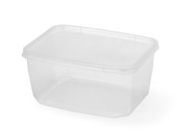 מיכל 2 ליטר שקוף לאוכל+מכסה