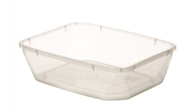 מיכל פלסטיק שקוף 1 ליטר