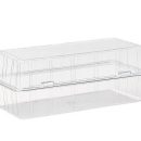 קופסת פלסטיק שקופה רולדה עם מכסה